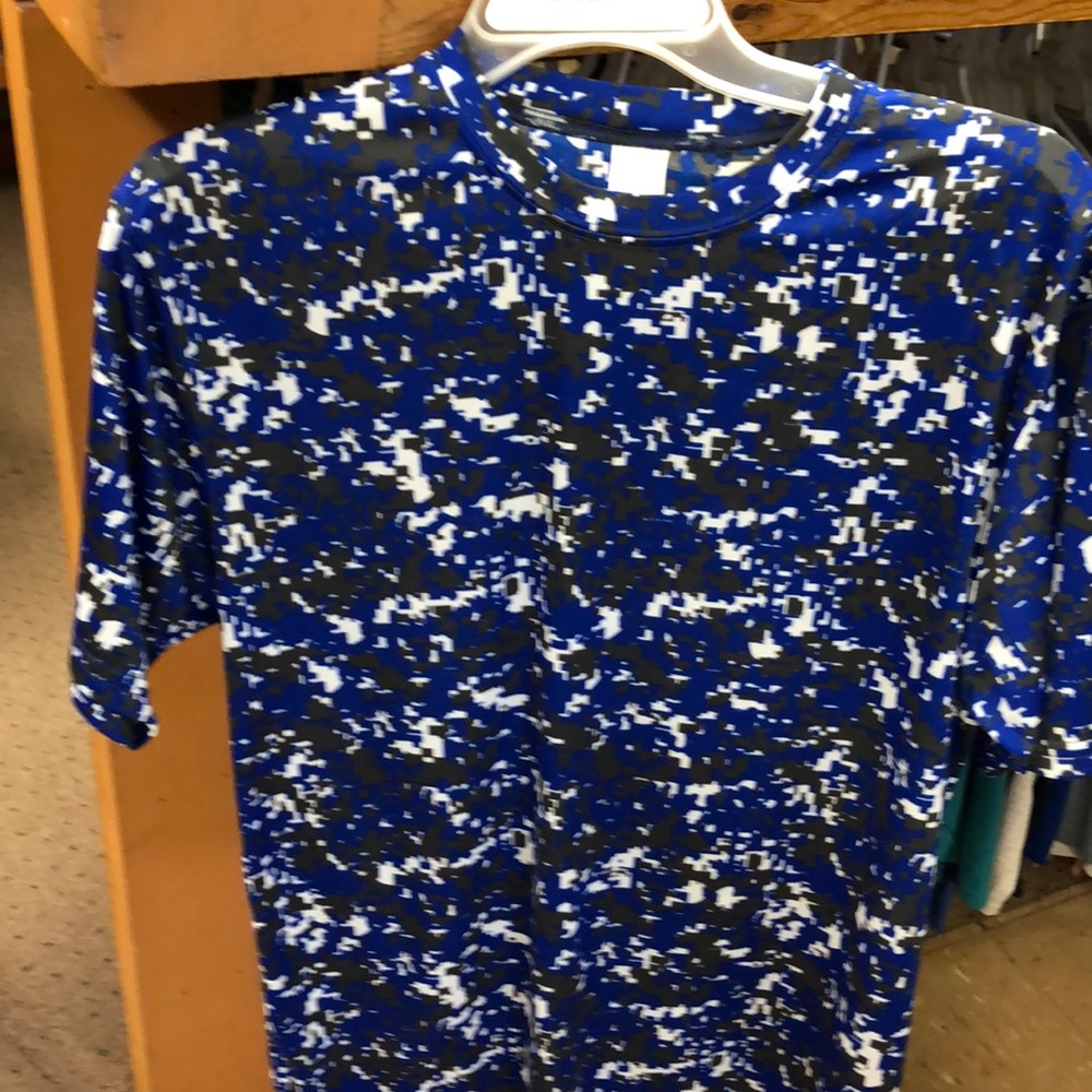 Camouflage dry fit shirt.